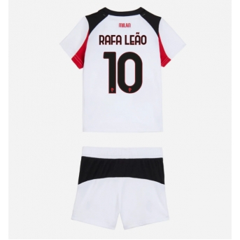 AC Milan Rafael Leao #10 Maglia Gara Trasferta Repliche 2025-26 Bambino Maniche Corte
